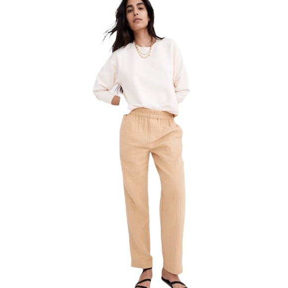 Madewell Pants - 💛 MADEWELL BESTSELLING Lightspun Tapered Huston Pull-On Crop Pants Size L